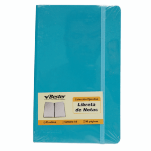 Libreta Ejecutiva Cuadros Turquesa BESTER A5