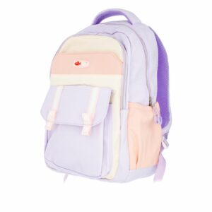 Mochila Lila Con Rosa AVANTI 42X30 Cm