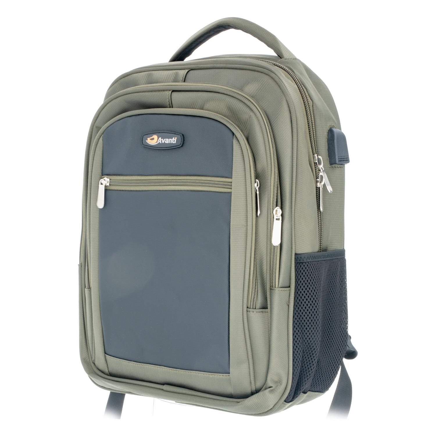 Mochila Porta Laptop Verde AVANTI 42X30 Cm - Imagen 3