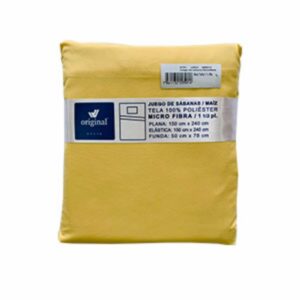Sábanas Microfibra Twin Maíz ORIGINAL 1 1/2 Plazas