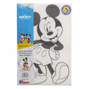 Lienzo Pre Impreso Para Pintar Mickey Mouse DISNEY 21 X 30 Cm