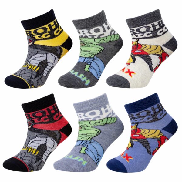 Medias Casual Heroes Varios Colores MECRISGA Talla 6-8 - Imagen 2
