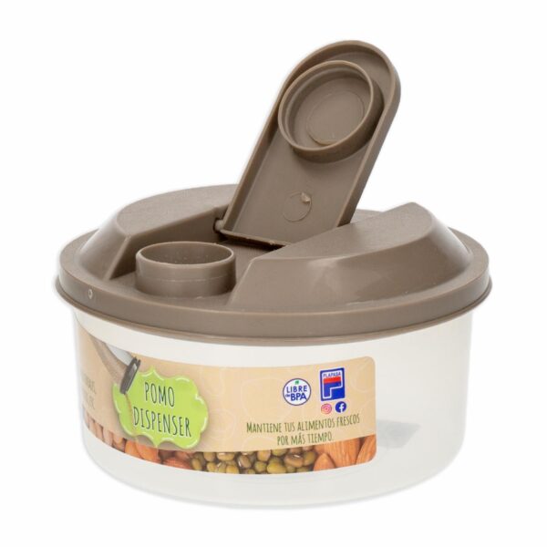 Pomo Dispenser Con Tapa Taupe Velvet PLAPASA 0,5 L - Imagen 2