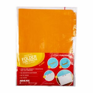 Folder Manila Color Naranja Con Vincha IDEAL 180 Gr