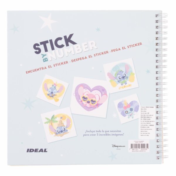 Block De Stickers By Number Stitch DISNEY 23X23 CM - Imagen 2