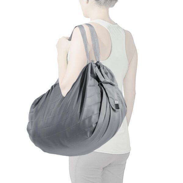 Bolsa Enrollable Para Compras Color Gris MICROLIMPIA 93 X 75 Cm - Imagen 2