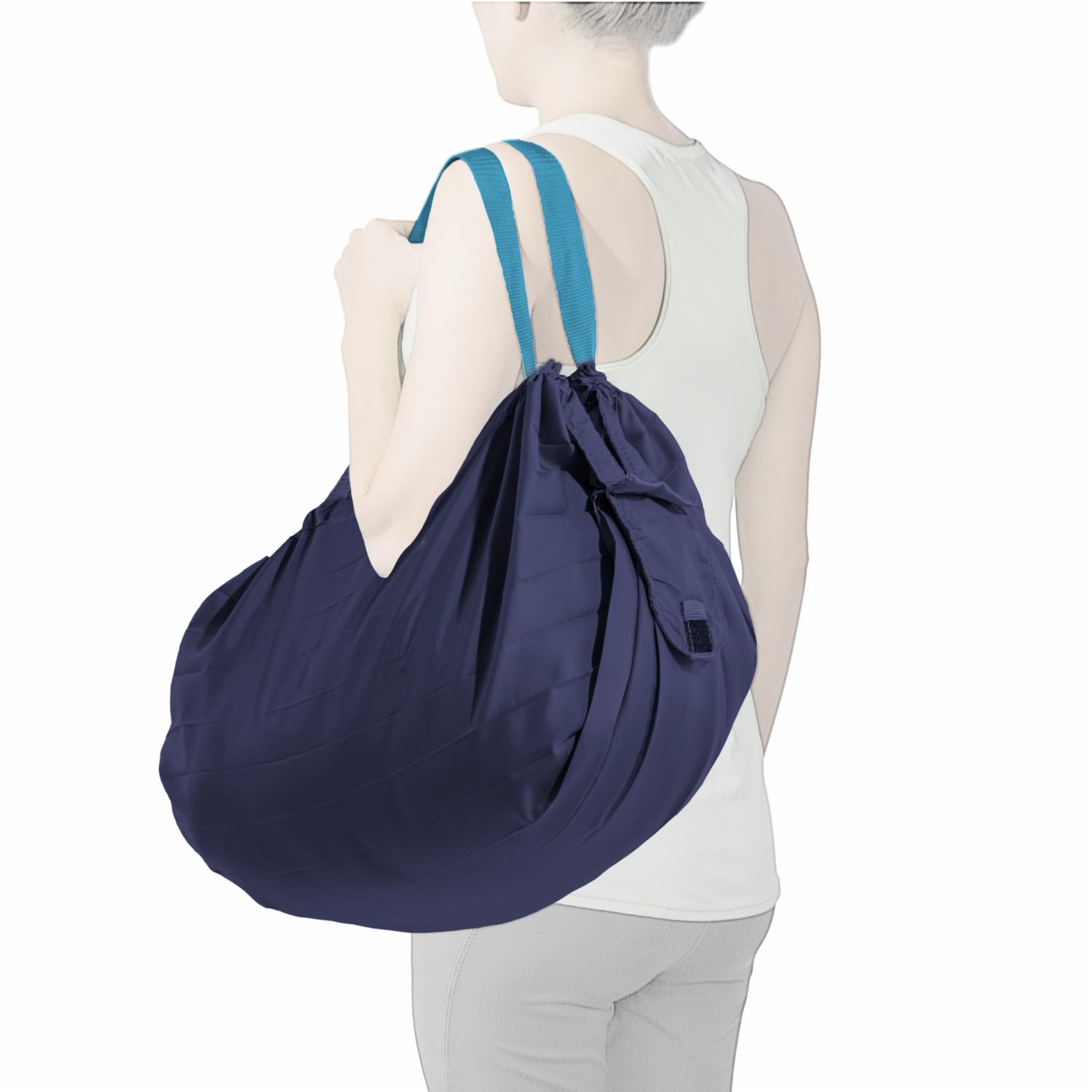 Bolsa Enrollable Para Compras Color Azul MICROLIMPIA 93 X 75 Cm