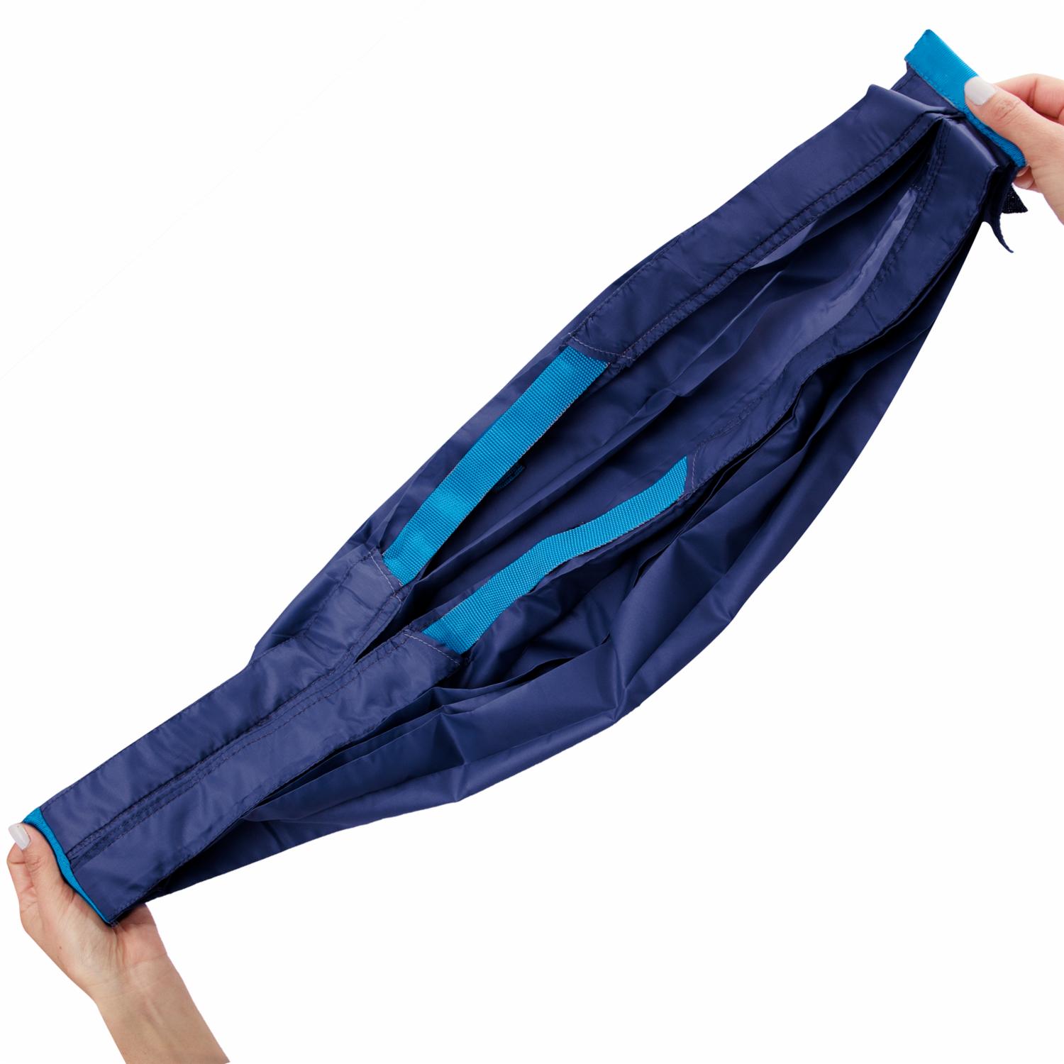 Bolsa Enrollable Para Compras Color Azul MICROLIMPIA 93 X 75 Cm - Imagen 4