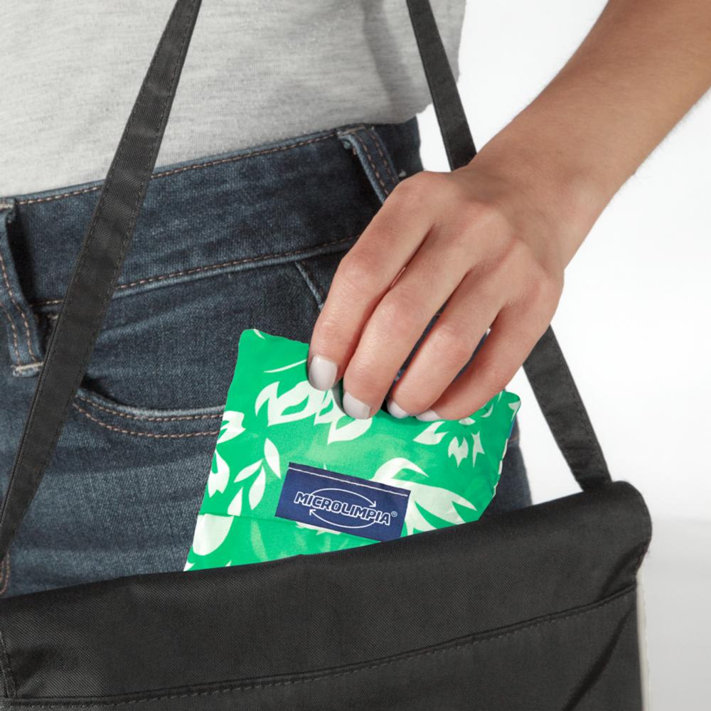 Bolsa Reusable Para Compras Hojas Verde MICROLIMPIA 50 X 52 Cm - Imagen 2