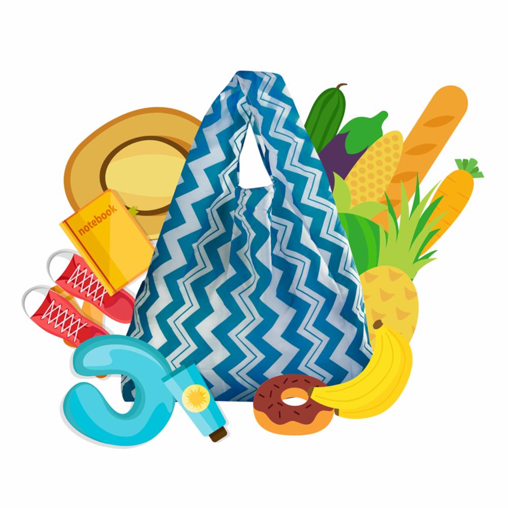 Bolsa Reusable Para Compras Hojas Verde MICROLIMPIA 50 X 52 Cm - Imagen 3