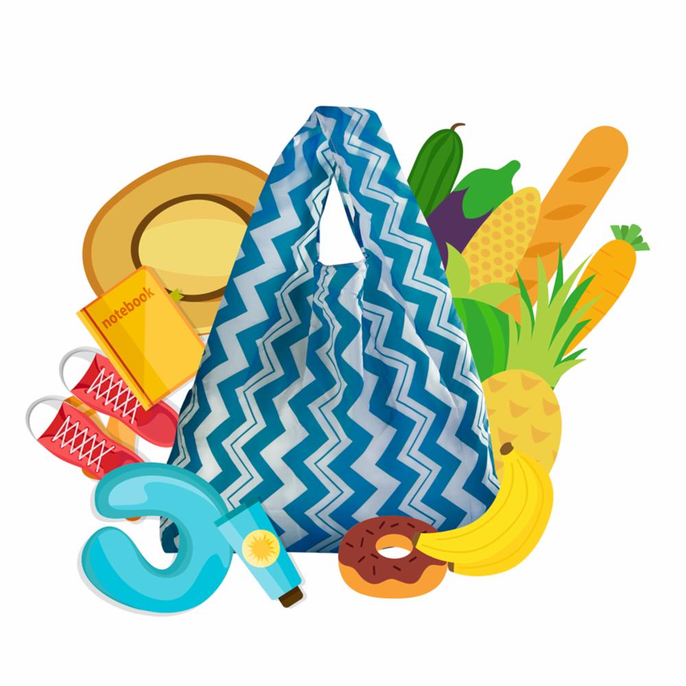 Bolsa Reusable Para Compras Flores MICROLIMPIA 50 X 52 Cm - Imagen 3