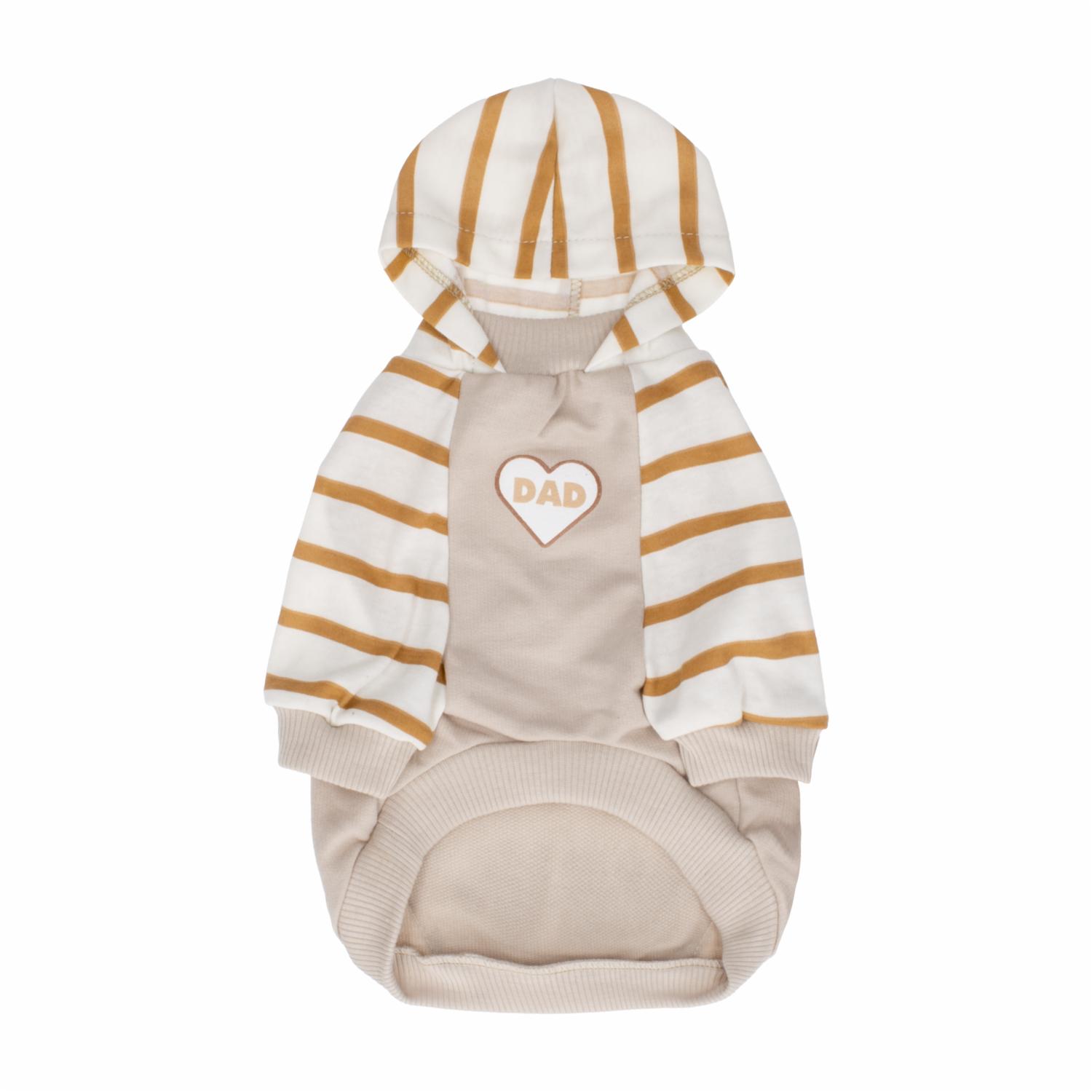 Hoodie Para Mascota Diseño Mom Dad Loves Me THE PET FACTORY Talla Pequeña - Imagen 2