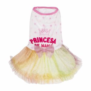 Vestido Para Mascota Diseño Princesa Mom Dad Mix THE PET FACTORY Talla Mediana