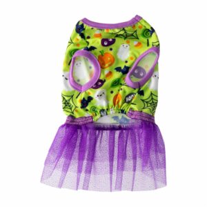 Vestido Para Mascota Diseño Scary Halloween THE PET FACTORY Talla Extra Extra Pequeño