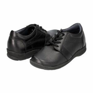 Zapato Escolar De Cordón Color Negro VECACHI