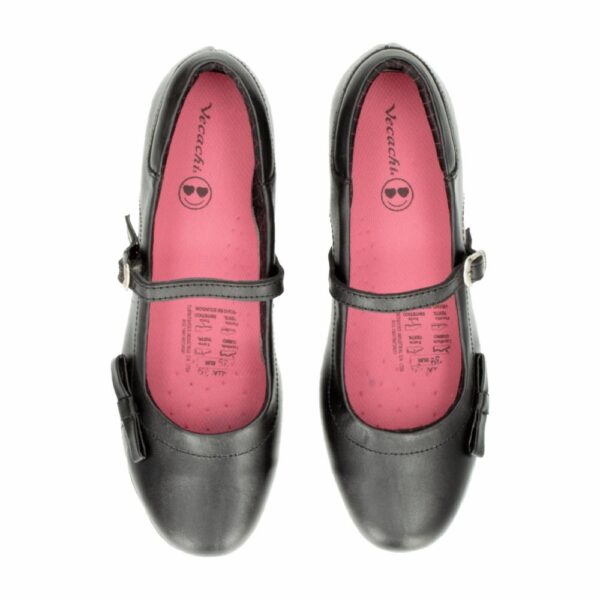 Zapato Escolar Negro Con Una Hebilla VECACHI - Imagen 2