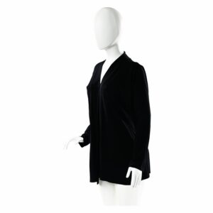 Cárdigan Dama Abierto Manga Larga Negro MGX PLUS