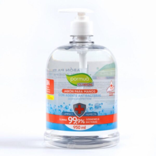 Jabón Líquido Para Manos Antibacterial PORMUA 950 Ml