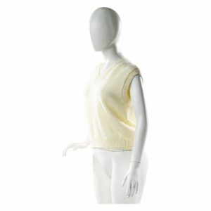 Chaleco Cuello En V Color Crudo MGX BASIC