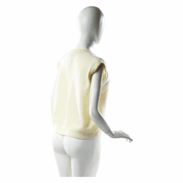 Chaleco Cuello En V Color Crudo MGX BASIC - Imagen 2