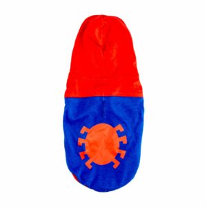Camiseta Para Mascota Diseño Spiderman Con Capucha Color Rojo MARVEL Talla Pequeño