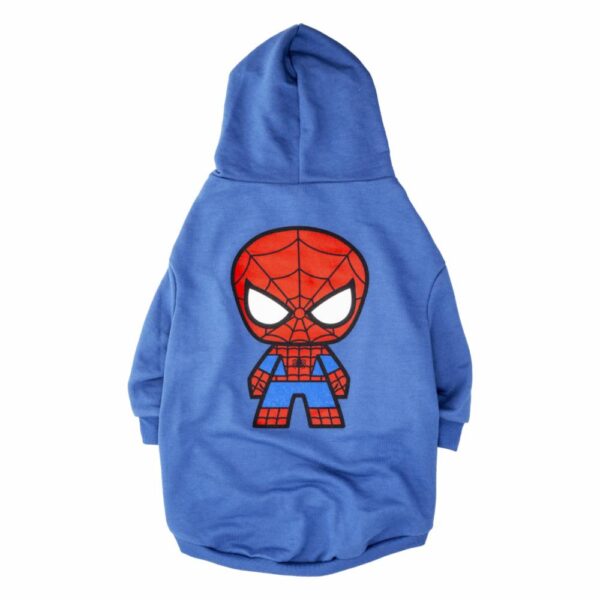 Chompa Para Perro Con Capucha Spider-Man Azul MARVEL Talla Grande - Imagen 2