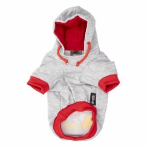 Chompa Para Perro Con Capucha Mickey Mouse Gris Jaspe DISNEY Talla Pequeño