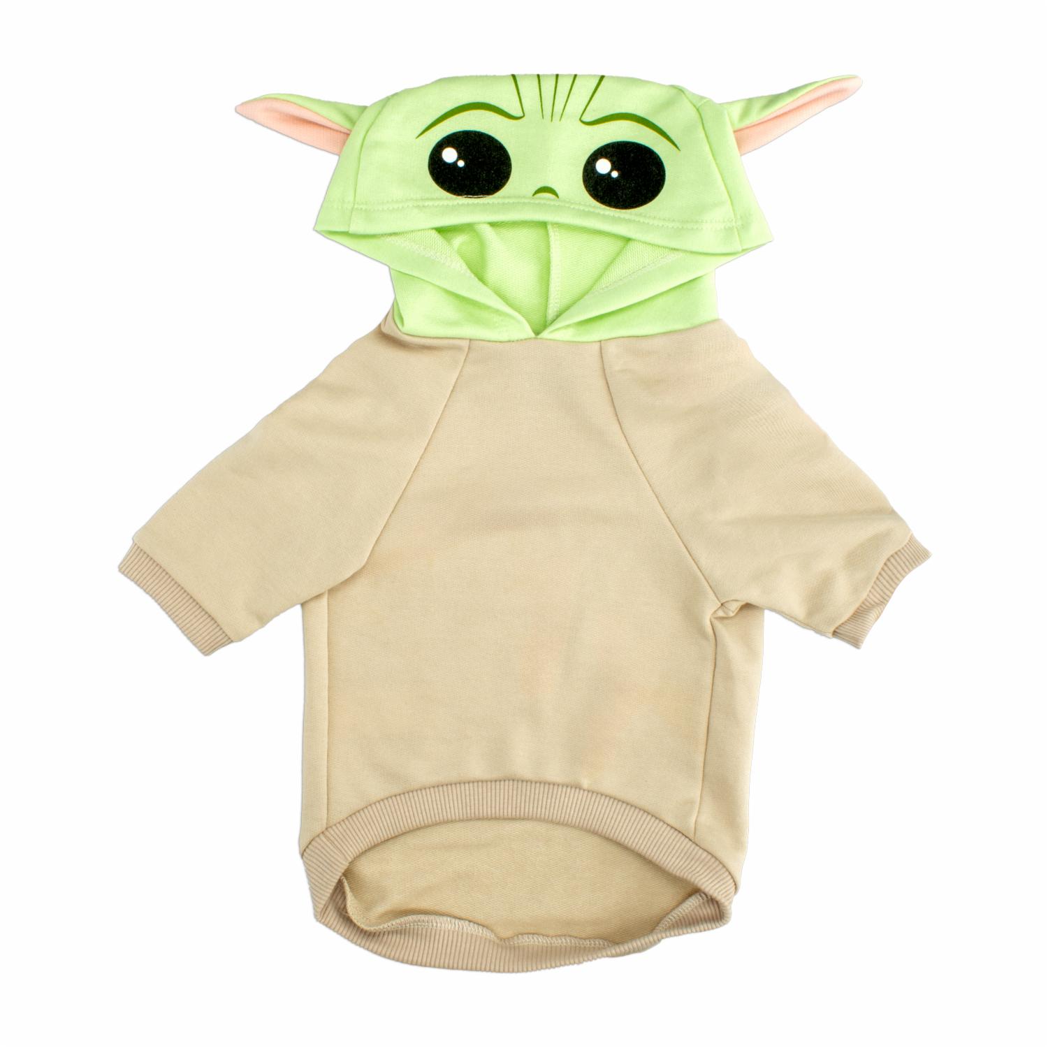 Hoodie Para Mascota Diseño Star Wars Baby Yoda Color Café DISNEY Talla Grande
