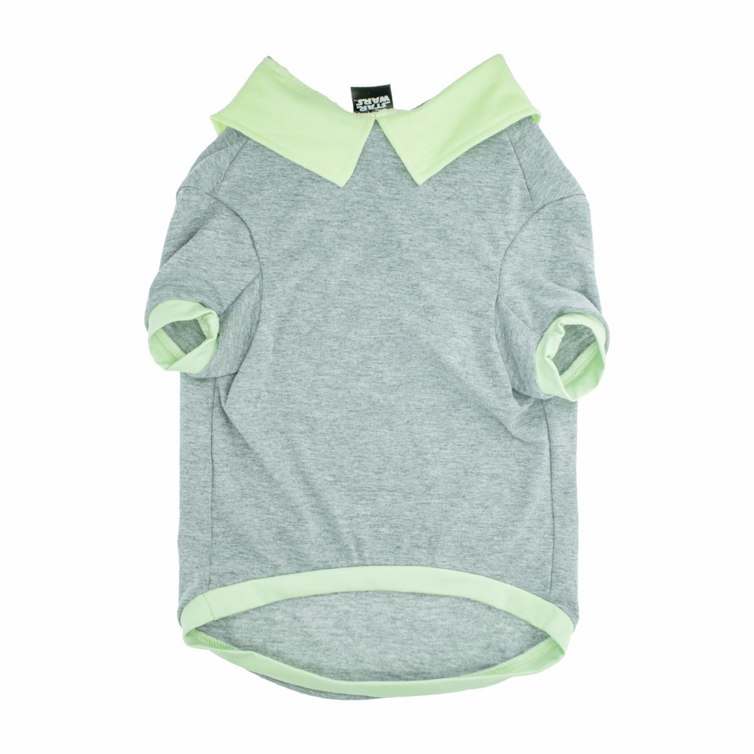 Camiseta Para Mascota Tipo Polo Diseño Star Wars Baby Yoda Gris DISNEY Talla Mediano