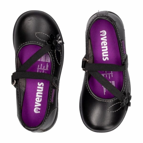 Zapato Escolar Lucia Elástico Negro VENUS Talla 24 - Imagen 3