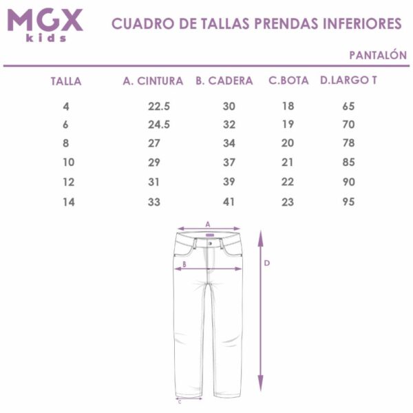 Pantalón Denim Stretch MGX KIDS - Imagen 3