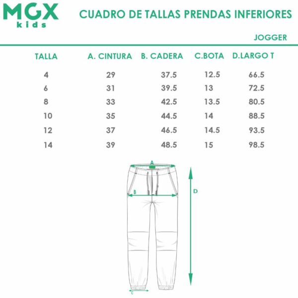 Jogger Cortes Gabardina Stretch MGX BASIC - Imagen 3