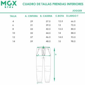 Jogger Cortes Gabardina Stretch MGX BASIC
