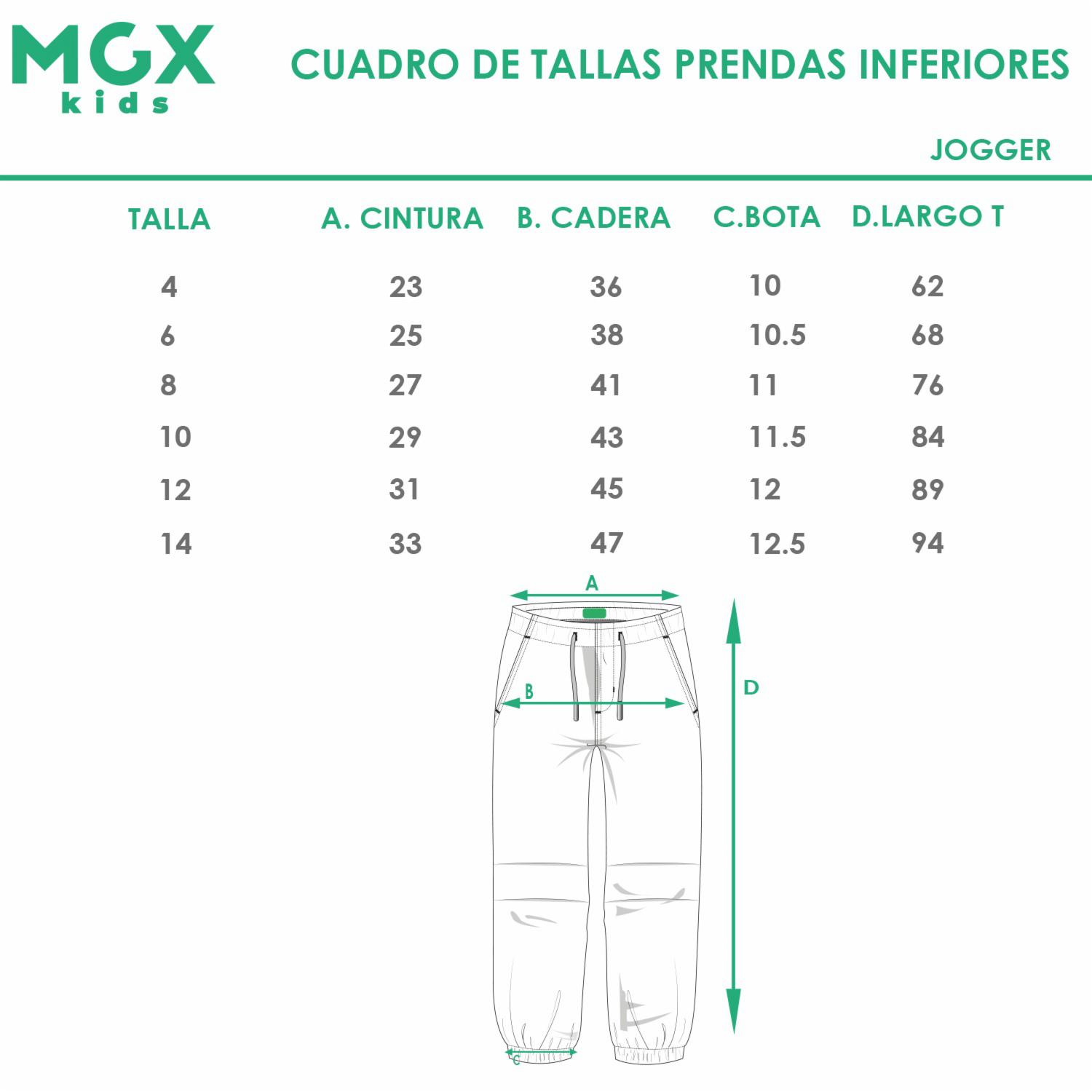 Pantalón Jogger Denim Stretch MGX KIDS - Imagen 3