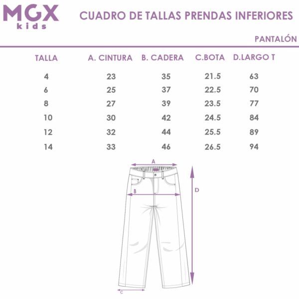 Pantalón Denim Campana MGX BASIC - Imagen 3