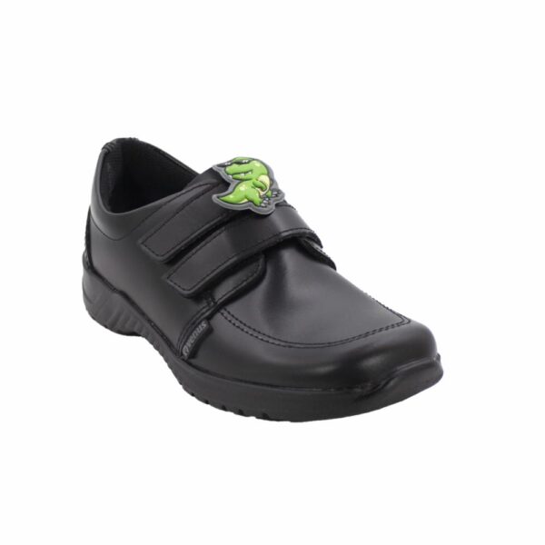 Negro De Cuero Diseño David Con Velcro VENUS - Imagen 2