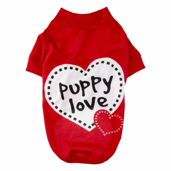 Camiseta De Perro Puppy Love GUAU DOG FASHION Talla Grande - Imagen 2