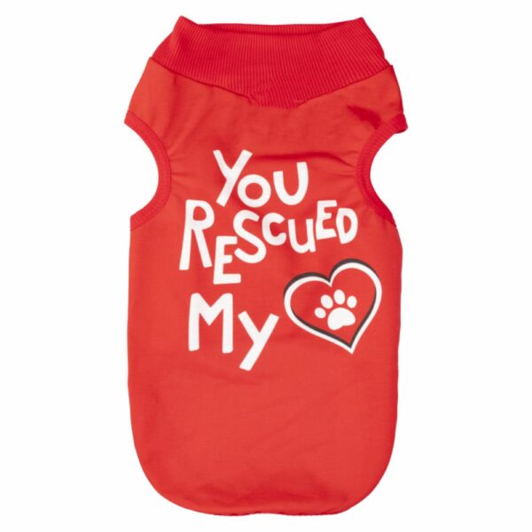 Sueter Para Perro Rescued Tank Rojo GUAU DOG FASHION Talla Pequeño - Imagen 2
