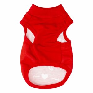Camiseta Para Perro Free Kisses Tank Rojo GUAU DOG FASHION Talla Mediano