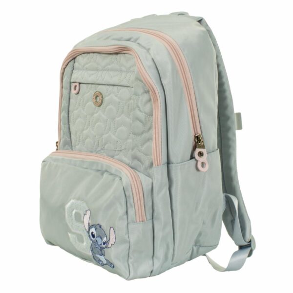 MOCHILA ESCOLAR LILO AND STITCH CELESTE I - Imagen 2