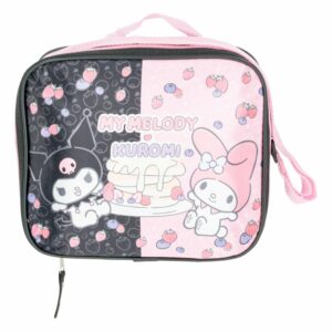 Lonchera Full My Melody Y Kuromi Negro MOZIONI 1 Pieza