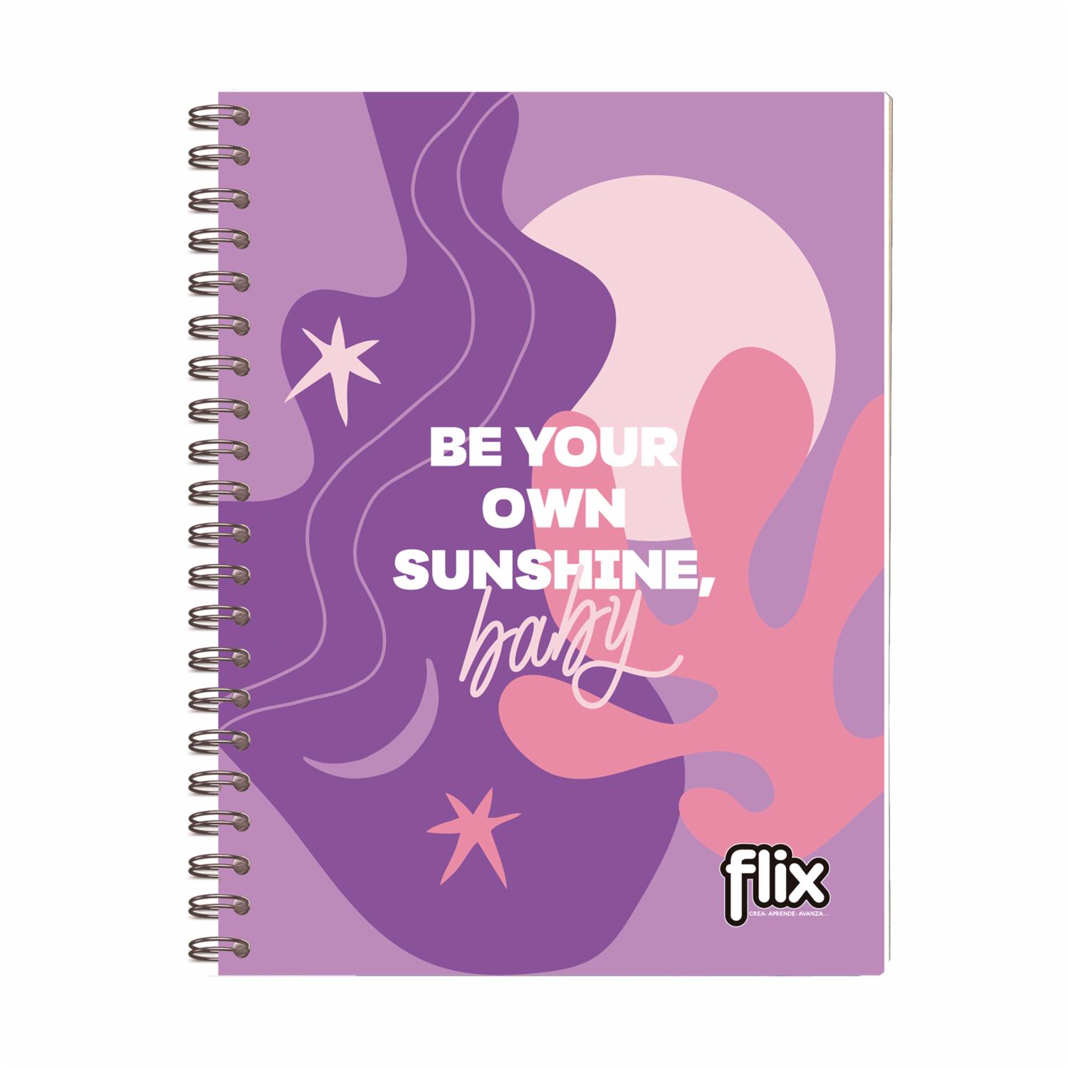 Cuaderno Universitario De 1 Línea Argollado FLIX 100 Hojas - Imagen 4