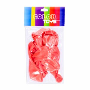 Globo Látex R12 Coral Pastel COLOR TOYS X 10 Unidades