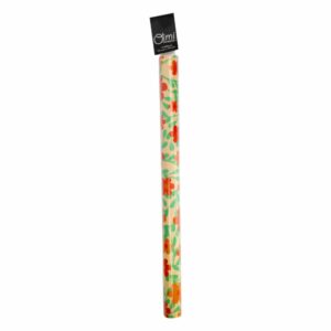 Papel De Regalo 50X70 Cm Flores Naranjas Pliego Tubo OIMI X 2 Uds