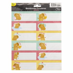 Membretes Escolares Adhesivos Diseño Soccer Team OIMI X 12 Uds