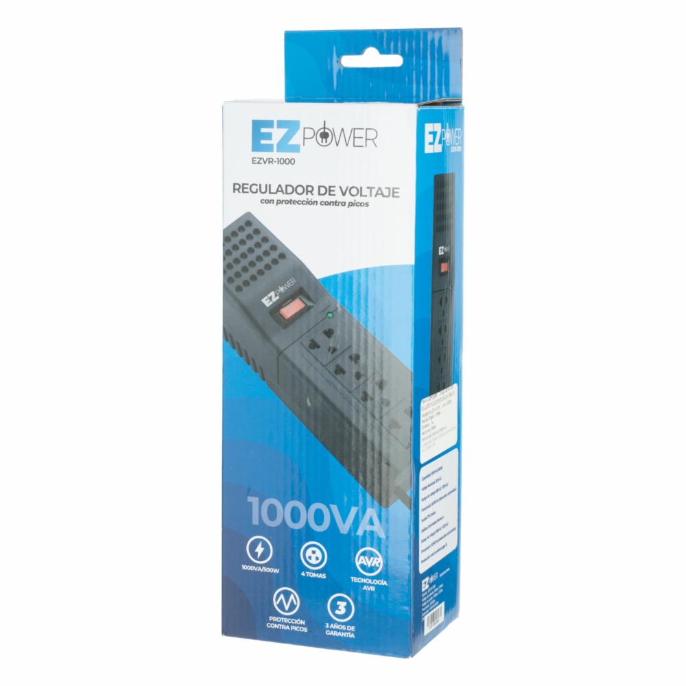 Regulador De Voltaje 4 Tomas EZ POWER 1000VA - Imagen 2