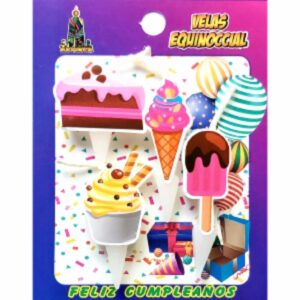 Velas Figuras Postres VELAS EQUINOCCIAL 4 Unidades