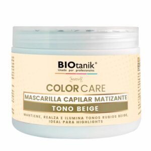 Mascarilla Capilar Matizante Tono Beige BIOTANIK 220 Ml