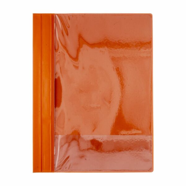 Carpeta Cubierta Transparente Oficio Naranja LANCER A4