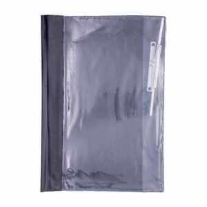 Carpeta Cubierta Transparente Oficio Negra LANCER A4